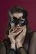 Маска кішечки Feral Feelings - Kitten Mask, натуральна шкіра, чорна SO3409 фото 5
