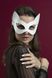 Маска кішечки Feral Feelings - Kitten Mask, натуральна шкіра, біла SO3411 фото 5